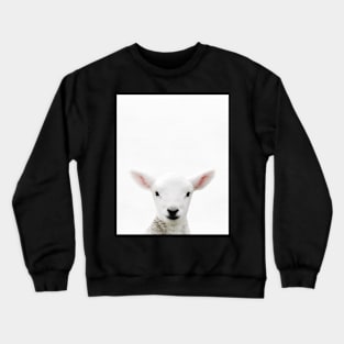 Lamb print, Nursery, Animal, Kids room, Modern art, Wall decor Crewneck Sweatshirt